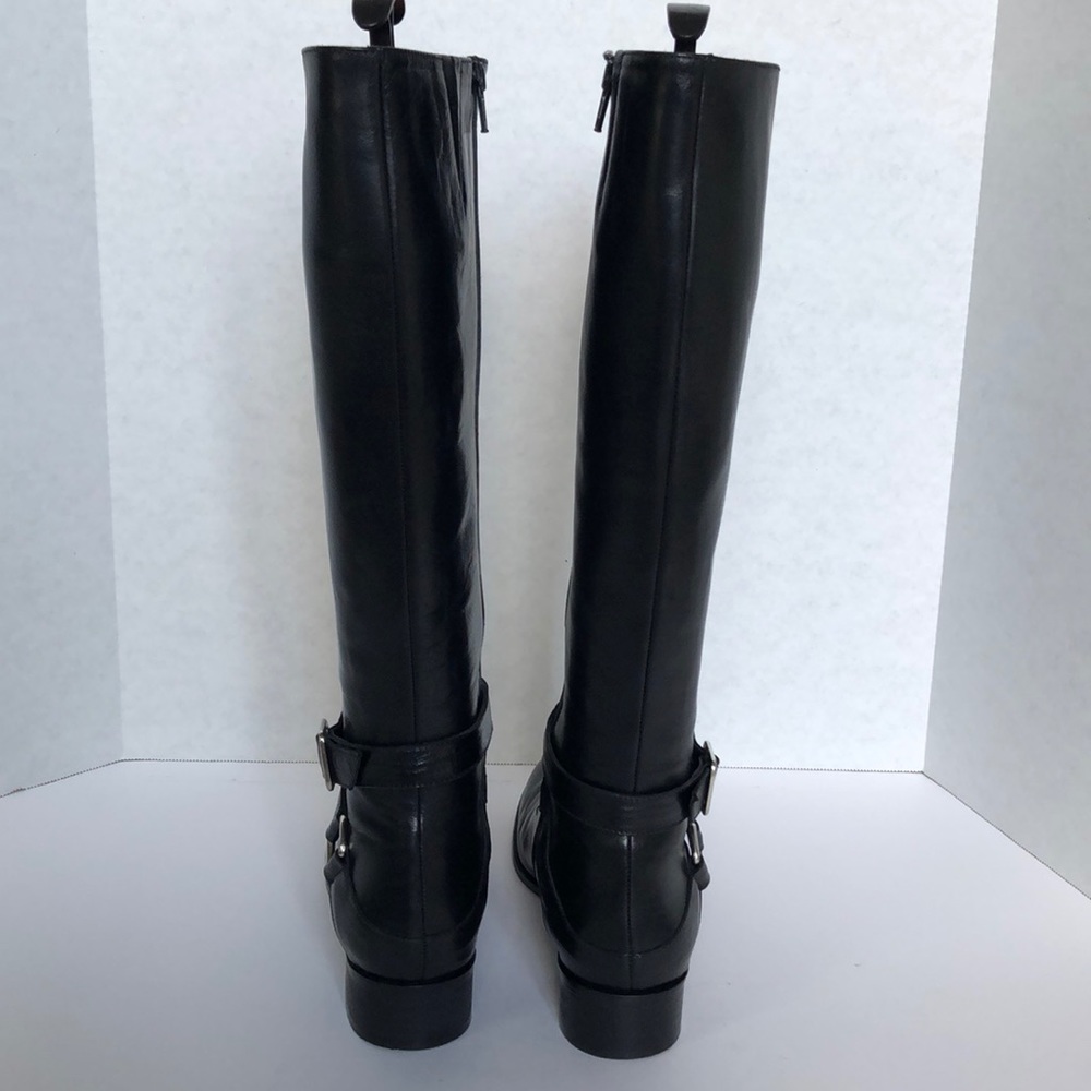 5F Bergdorf Goodman Crisscross Leather Boots - Picture 4 of 9